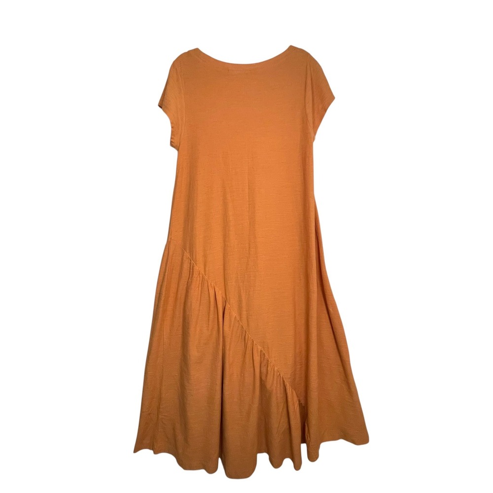 FP Beach Free People Lena Small Asymmetrical Tiered Ruffle Maxi Dress Boho - Picture 2 of 16